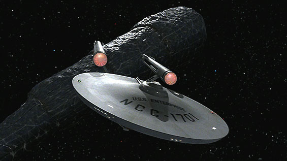Enterprise flyby of Doomsday machine