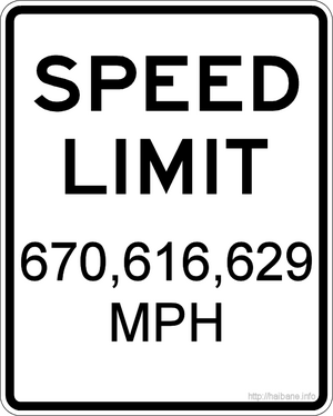 universe speed limit sign 670616629 mph