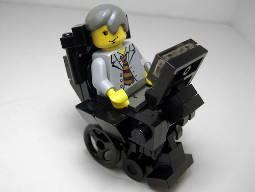 Lego Stephen Hawking by Count Blockula on Flickr