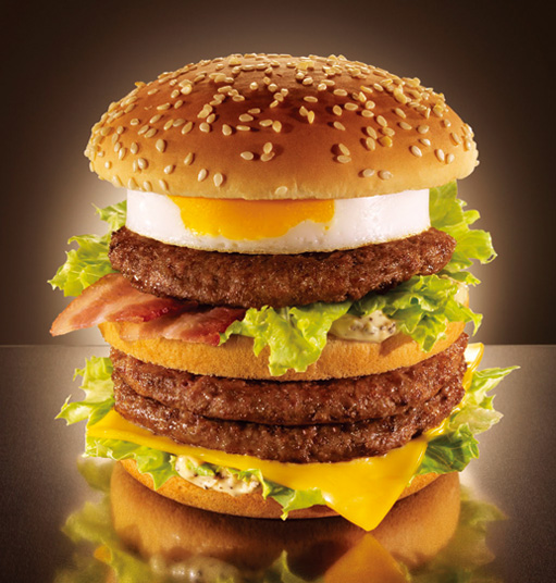 The Mega Tamago Burger at Japanese McDonald's