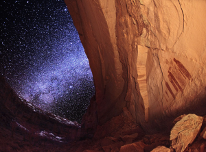 ghostpanel_webster Milky Way Over Ancient Ghost Panel