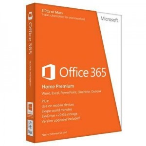 11.	Office 365 Home Premium 1yr Subscription (5 PC license)