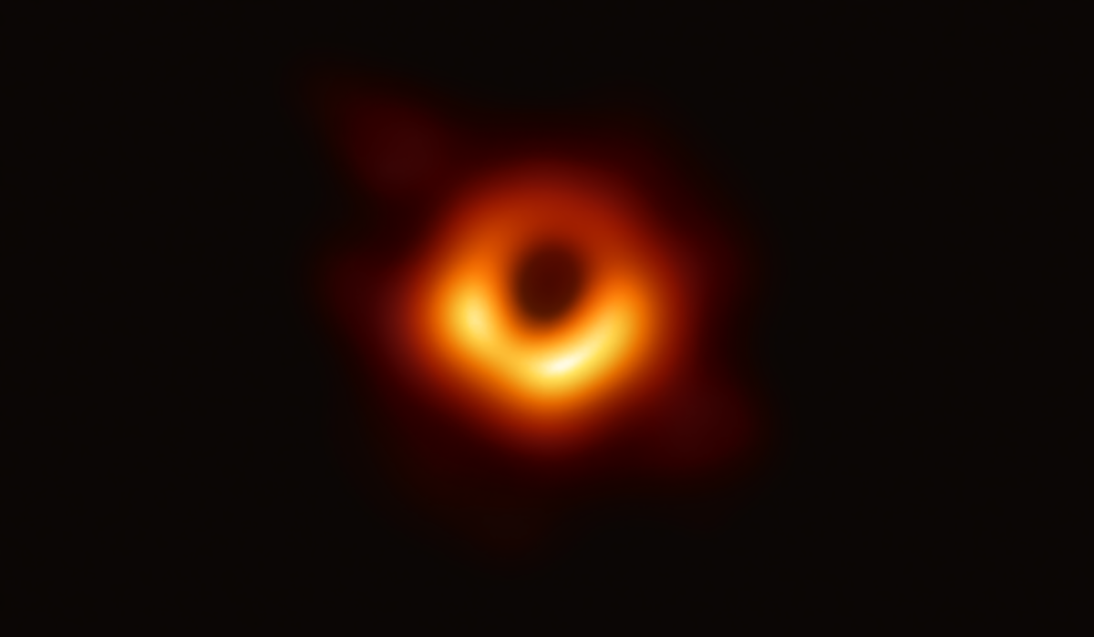 Black Hole at the center of Galaxy M87, imaged at radio frequencies by the Event Horizon Telescope